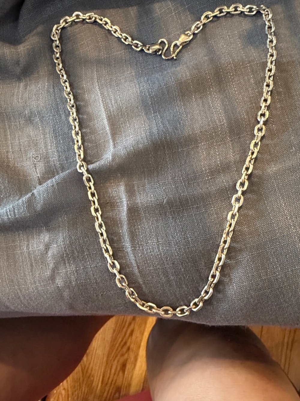 Chucky 16” Sterling silver Link Chain Necklace